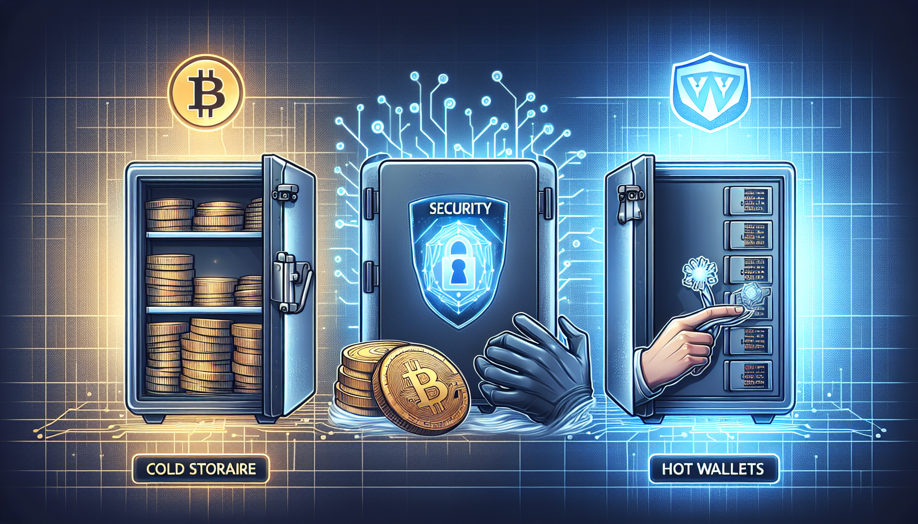Cold storage vs hot wallets security comparison