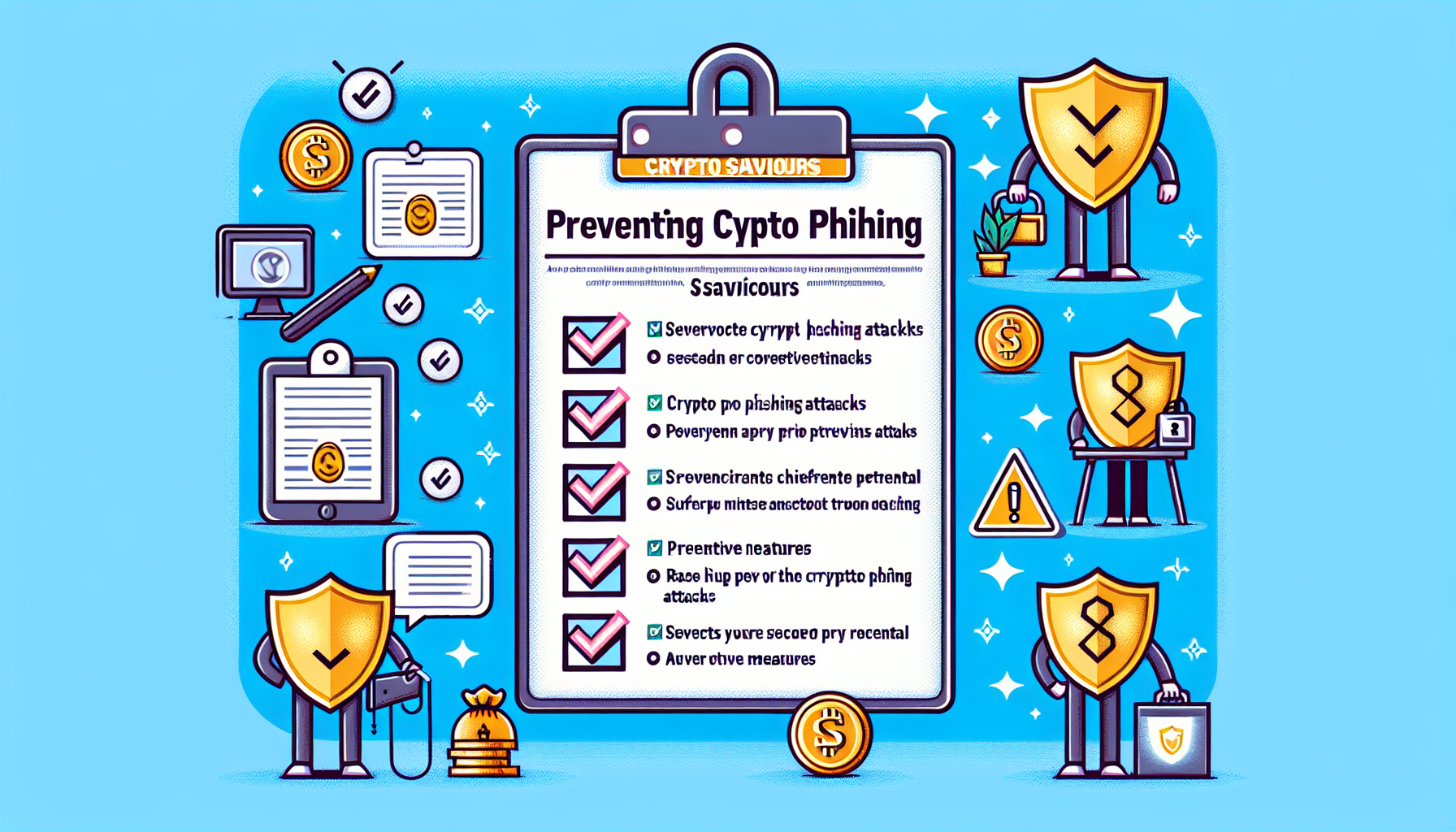Crypto phishing attack prevention checklist