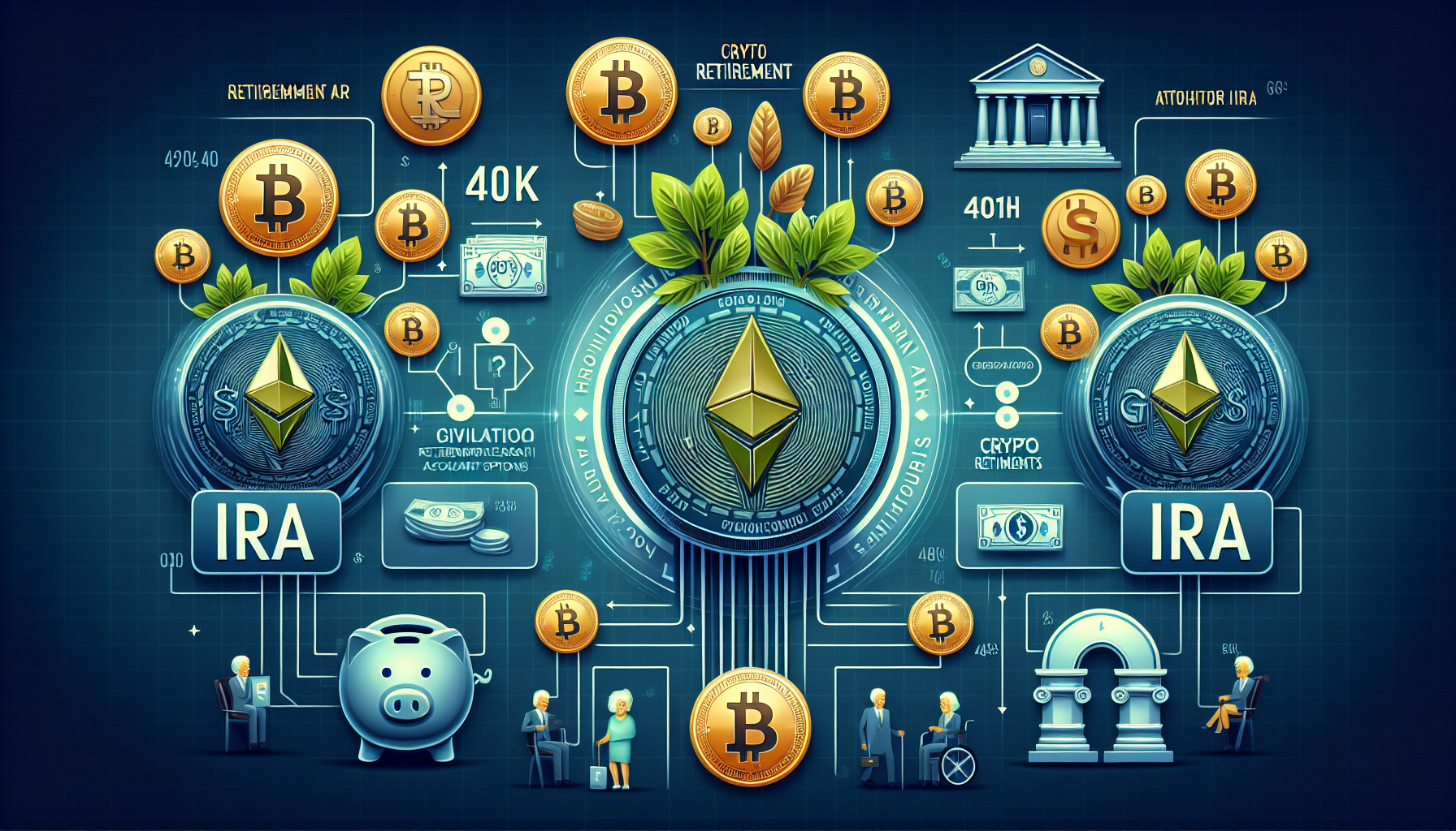 Crypto retirement accounts options compared