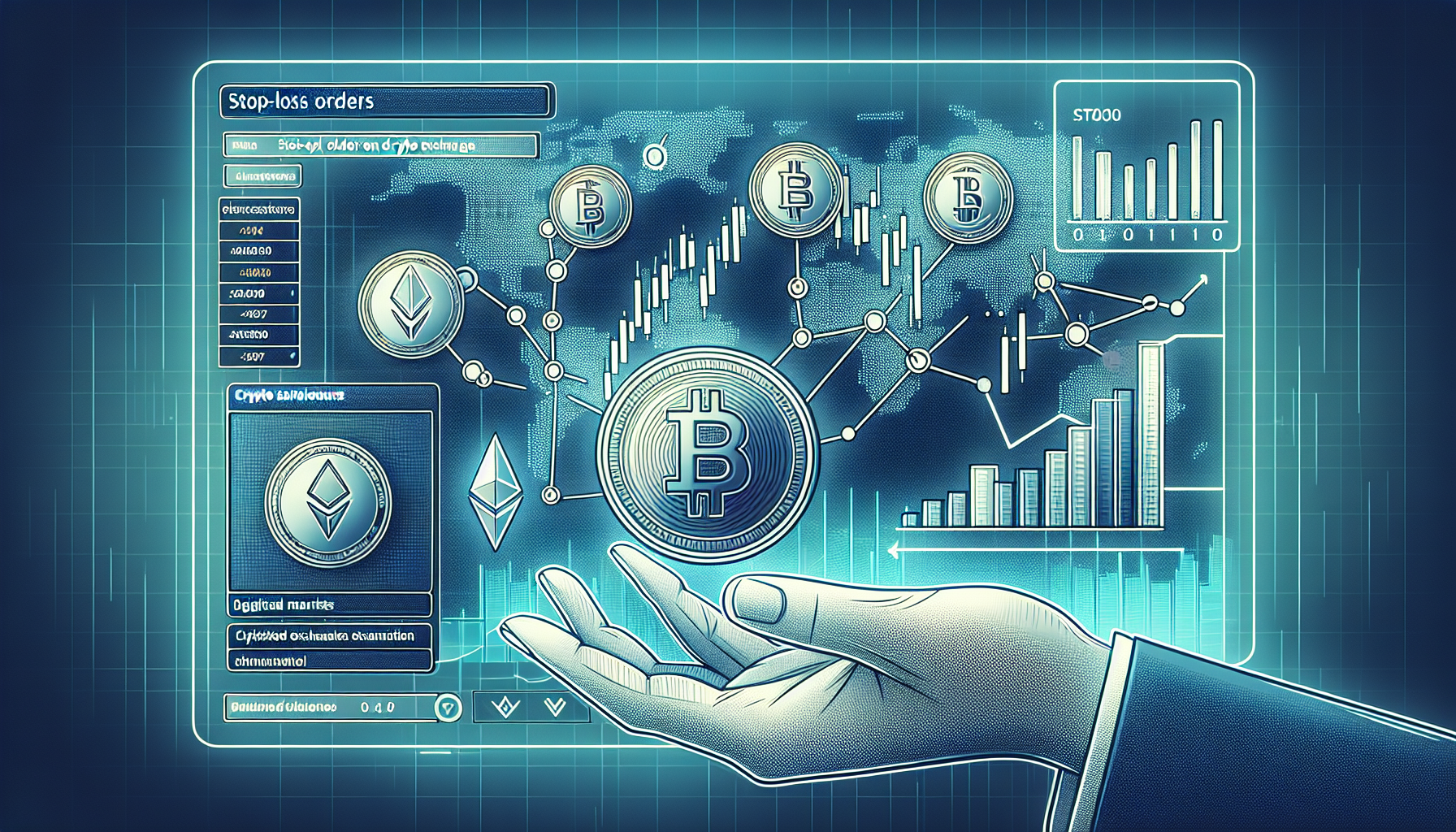 Setting stop-loss orders on decentralized exchanges