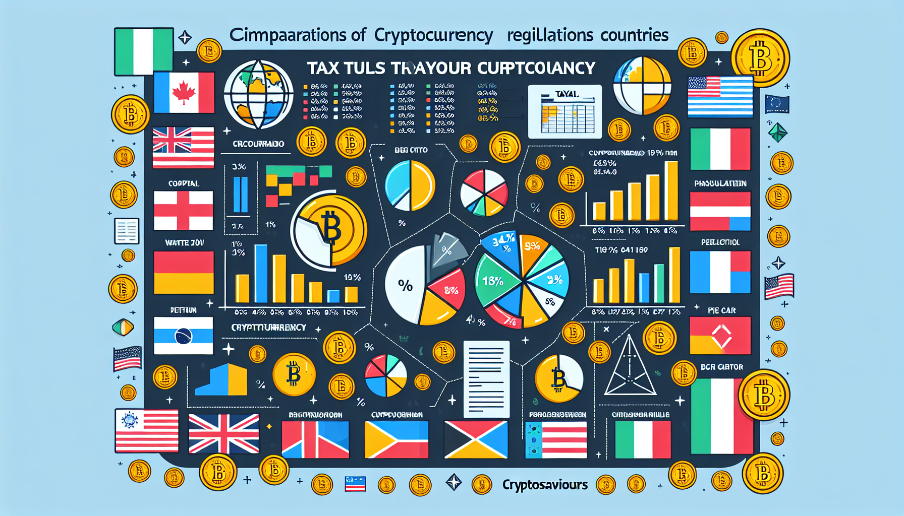 Comparing crypto tax regulations by country tools