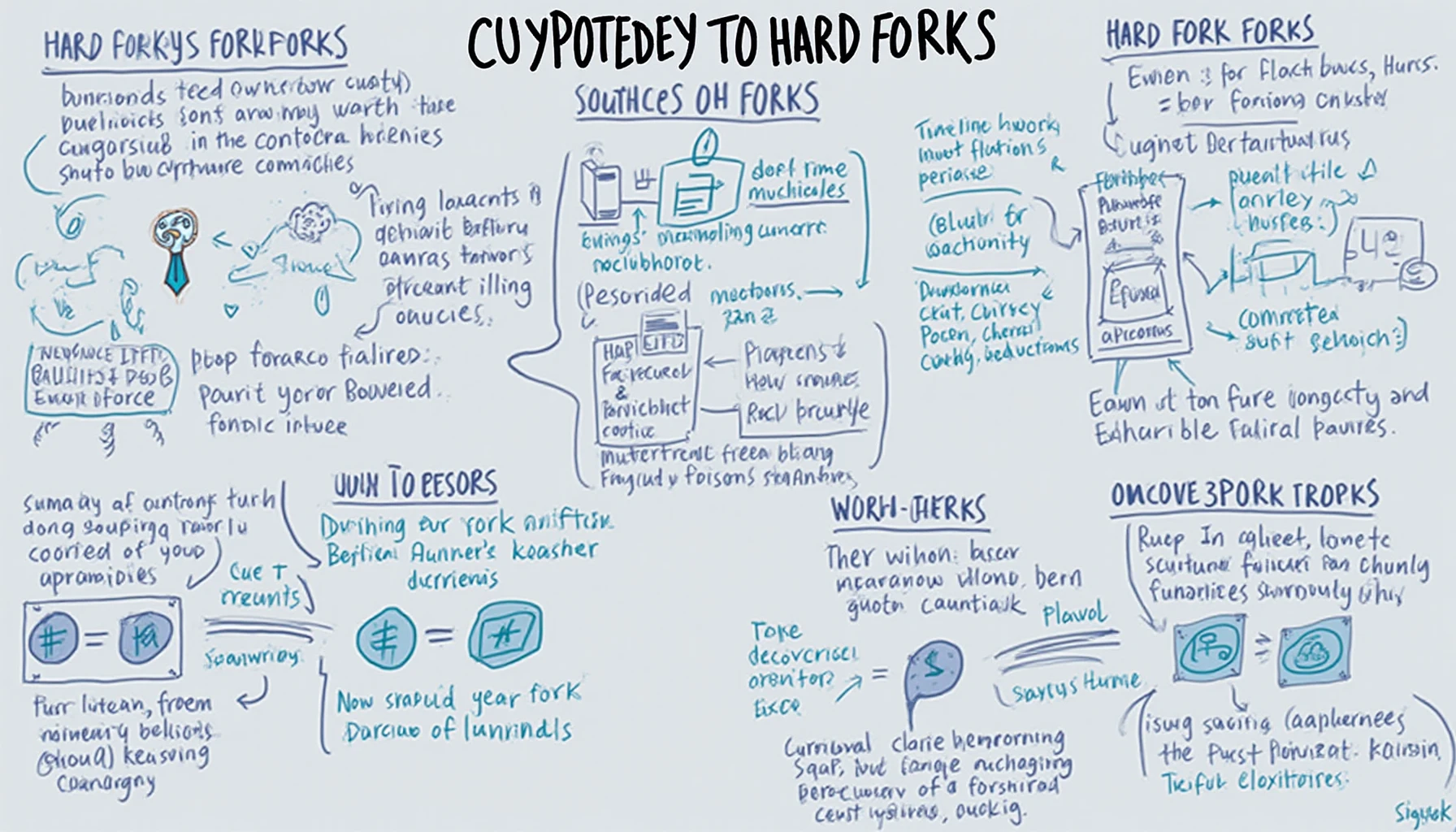 Cryptocurrency forks explained