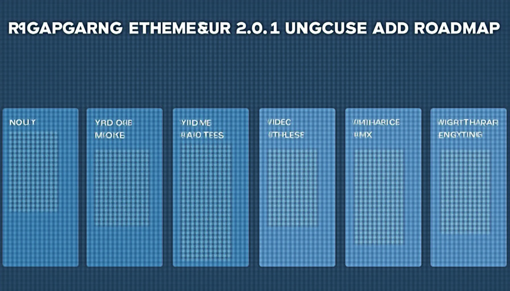 Ethereum 2.0 upgrade roadmap