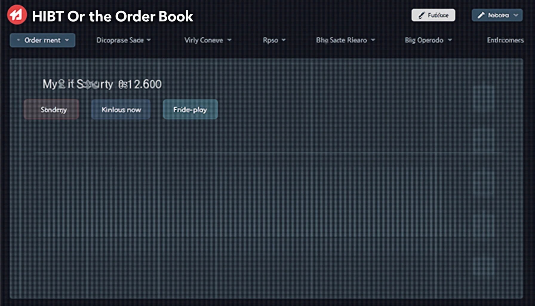 HIBT order book depth visualization tools