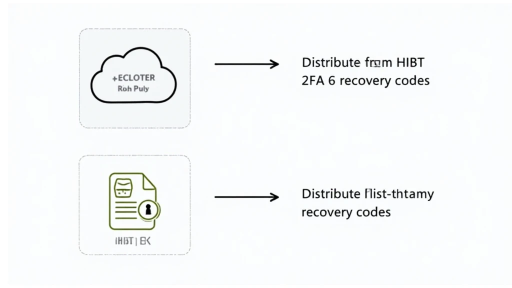 HIBT 2FA recovery code distribution methods